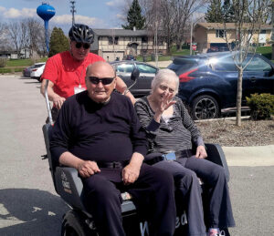 Birchrock Castle residents biking